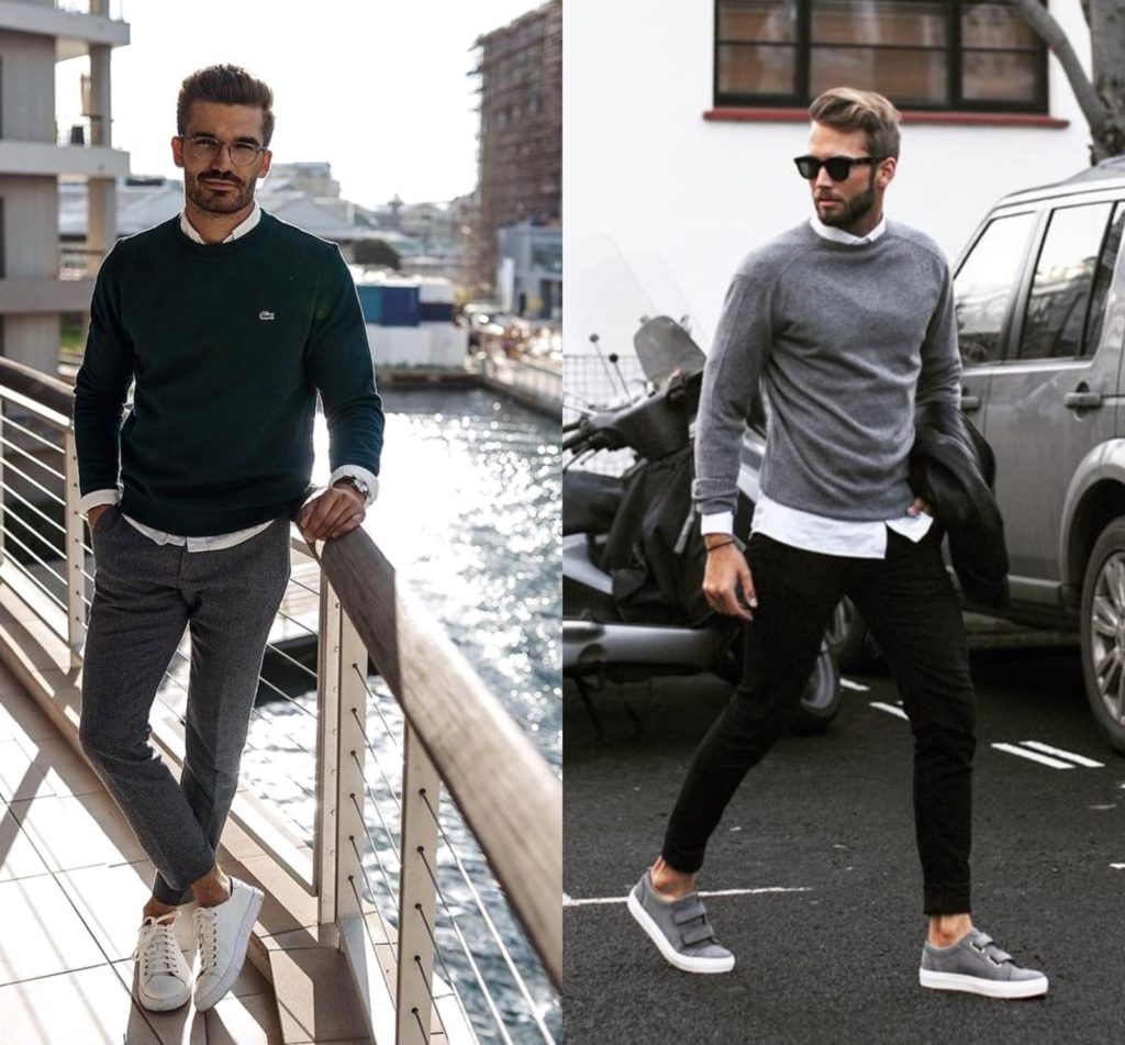 Jak się ubrać na pierwszą randkę facet chłopak mężczyzna dandycore styl street vibe sweatshirt koszula sportowe buty